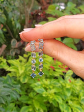 Load image into Gallery viewer, 18K Swiss Blue Topaz Drop Earrings