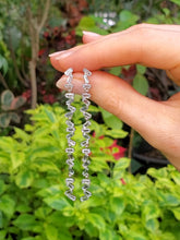 Load image into Gallery viewer, 18K Wave Aquamarine Earrings