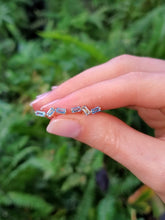 Load image into Gallery viewer, 18K Wave Swiss Blue Topaz Stud Earrings