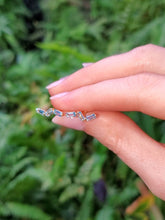 Load image into Gallery viewer, 18K Wave Swiss Blue Topaz Stud Earrings