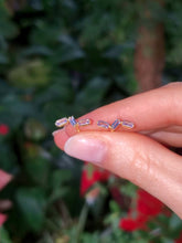 Load image into Gallery viewer, 18K Wave Tanzanite Stud Earrings