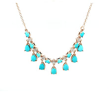 Load image into Gallery viewer, Station Necklace in Turquoise