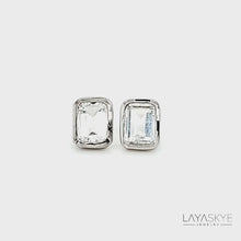 Load and play video in Gallery viewer, Octagon Earrings in White Topaz
