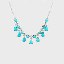 Load and play video in Gallery viewer, Station Necklace in Turquoise
