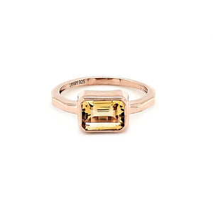 East West Ring in Citrine
