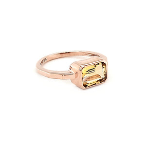East West Ring in Citrine