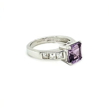 Load image into Gallery viewer, Asscher Cut Ring in Amethyst
