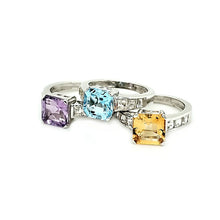 Load image into Gallery viewer, Asscher Ring in Blue Topaz
