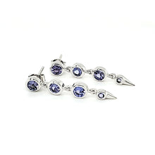 Load image into Gallery viewer, 14K Tanzanite Spike Earring
