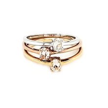 Load image into Gallery viewer, 14K Stack Ring in Morganite
