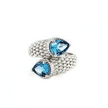 Load image into Gallery viewer, Balance Ring in Swiss Blue Topaz
