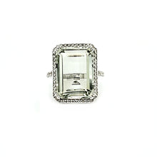 Load image into Gallery viewer, Portrait Ring in Prasiolite and White Topaz
