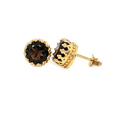 Load image into Gallery viewer, Pop Studs in Smoky Quartz
