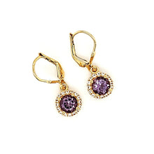 Load image into Gallery viewer, Pop Accent Earrings in Amethyst
