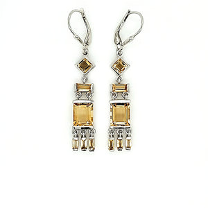 Tassel Earrings in Citrine