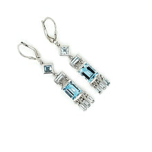 Load image into Gallery viewer, Tassel Earrings in Blue Topaz
