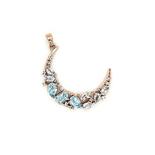 Load image into Gallery viewer, Crescent Pendant in Blue Topaz
