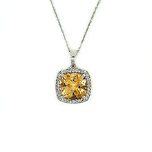 Load image into Gallery viewer, Cushion Cut Pendant in Citrine
