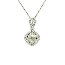 Load image into Gallery viewer, Cushion Cut Accent Pendant in Prasiolite
