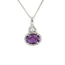 Load image into Gallery viewer, Oval Cut Pendant in Amethyst
