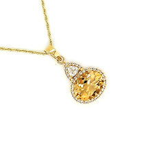 Load image into Gallery viewer, Oval Cut Pendant in Citrine
