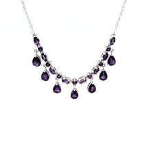 Load image into Gallery viewer, Station Necklace in Dark Amethyst
