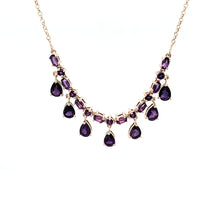 Load image into Gallery viewer, Station Necklace in Dark Amethyst
