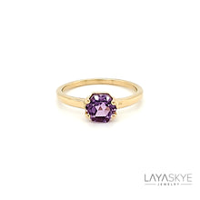 Load image into Gallery viewer, Hexagon Ring in Amethyst
