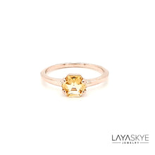 Load image into Gallery viewer, Hexagon Ring in Citrine
