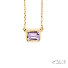 Load image into Gallery viewer, Octagon Necklace in Amethyst
