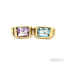 Load image into Gallery viewer, Octagon Statement Ring in Amethyst
