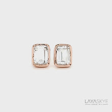 Load and play video in Gallery viewer, Octagon Earrings in White Topaz
