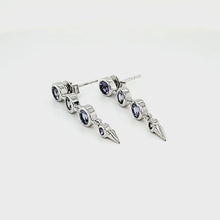 Load and play video in Gallery viewer, 14K Tanzanite Spike Earring
