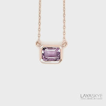 Load and play video in Gallery viewer, Octagon Necklace in Amethyst
