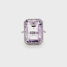 Load and play video in Gallery viewer, Portrait Ring in Pink Amethyst
