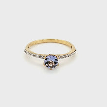 Load and play video in Gallery viewer, 14K Tanzanite and Diamond Ring
