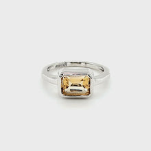 Load and play video in Gallery viewer, East West Ring in Citrine
