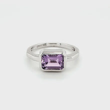 Load and play video in Gallery viewer, East West Ring in Amethyst
