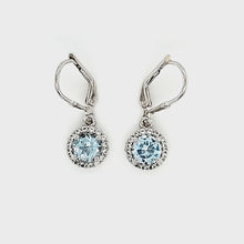 Load and play video in Gallery viewer, Pop Accent Earrings in Blue Topaz
