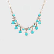 Load and play video in Gallery viewer, Station Necklace in Turquoise
