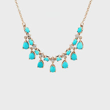 Load and play video in Gallery viewer, Station Necklace in Turquoise
