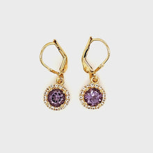 Load and play video in Gallery viewer, Pop Accent Earrings in Amethyst
