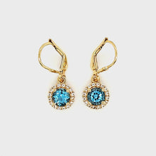 Load and play video in Gallery viewer, Pop Accent Earrings in Swiss Blue Topaz

